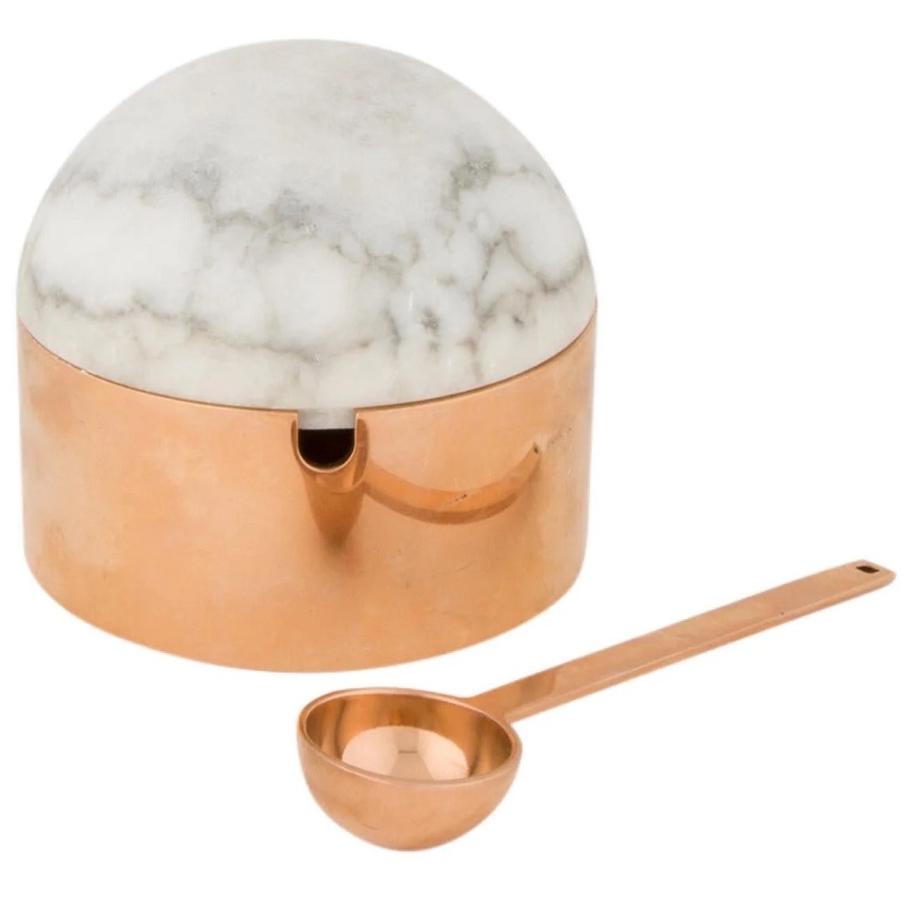 NWT ANNA New York Amare Rose Gold-Plated Stainless Steel Sugar Bowl